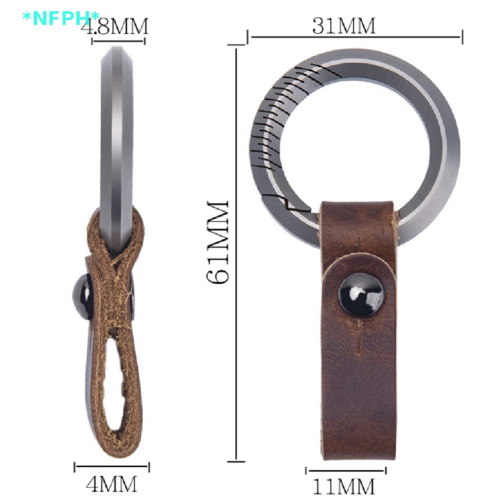 Móc Khóa Thắt Lưng Da Bằng Hợp Kim Titan NFPH &gt; Dụng Cụ Ngoài Trời Mới