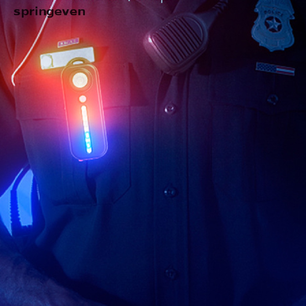 Đèn Pin LED Đỏ Và Xanh Dương Cảnh Báo An Toàn Cho Xe Đạp