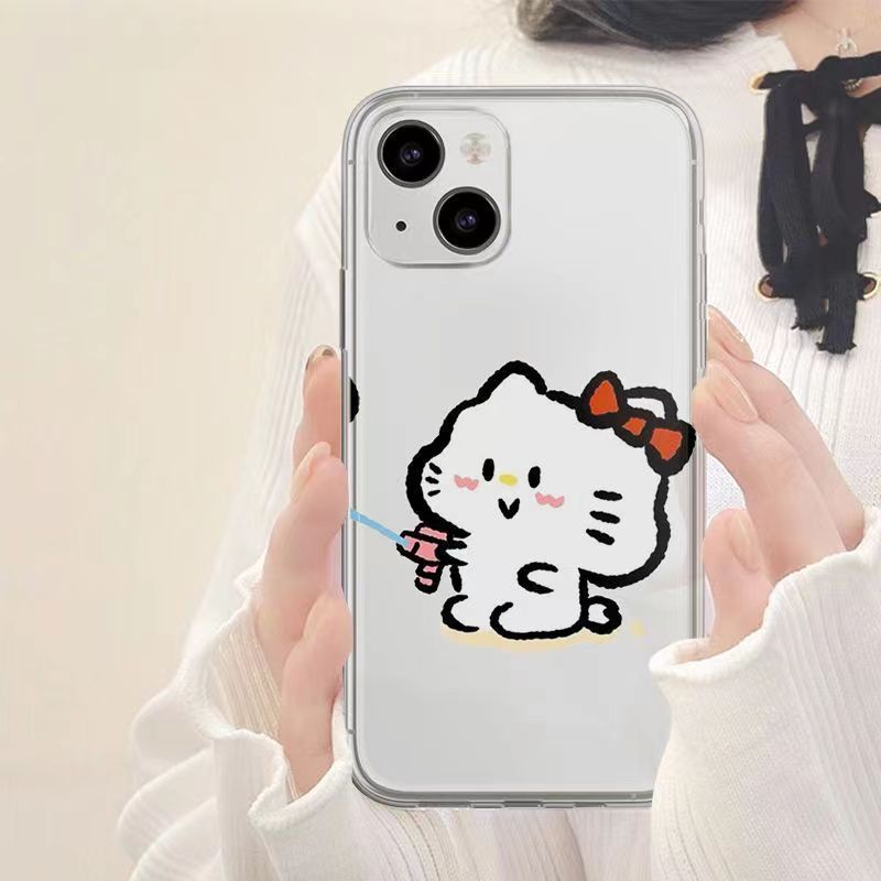 ✅Ốp Điện Thoại Họa Tiết Hello Kitty / Chó Pacha / Chó Vui Nhộn Kiểu Mới Cho Iphone13promax xsmax1211 148 T9FR 148