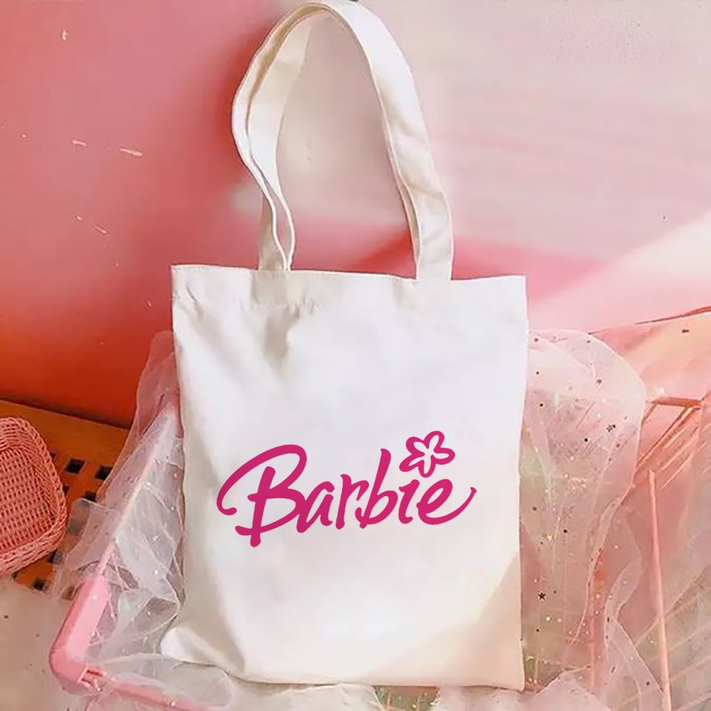 Barbie In Hình Thời Trang Nữ Đeo Vai Túi Tote Eco Tái Sử Dụng Túi Đeo Vai Túi Xách Barbie Túi Nữ
