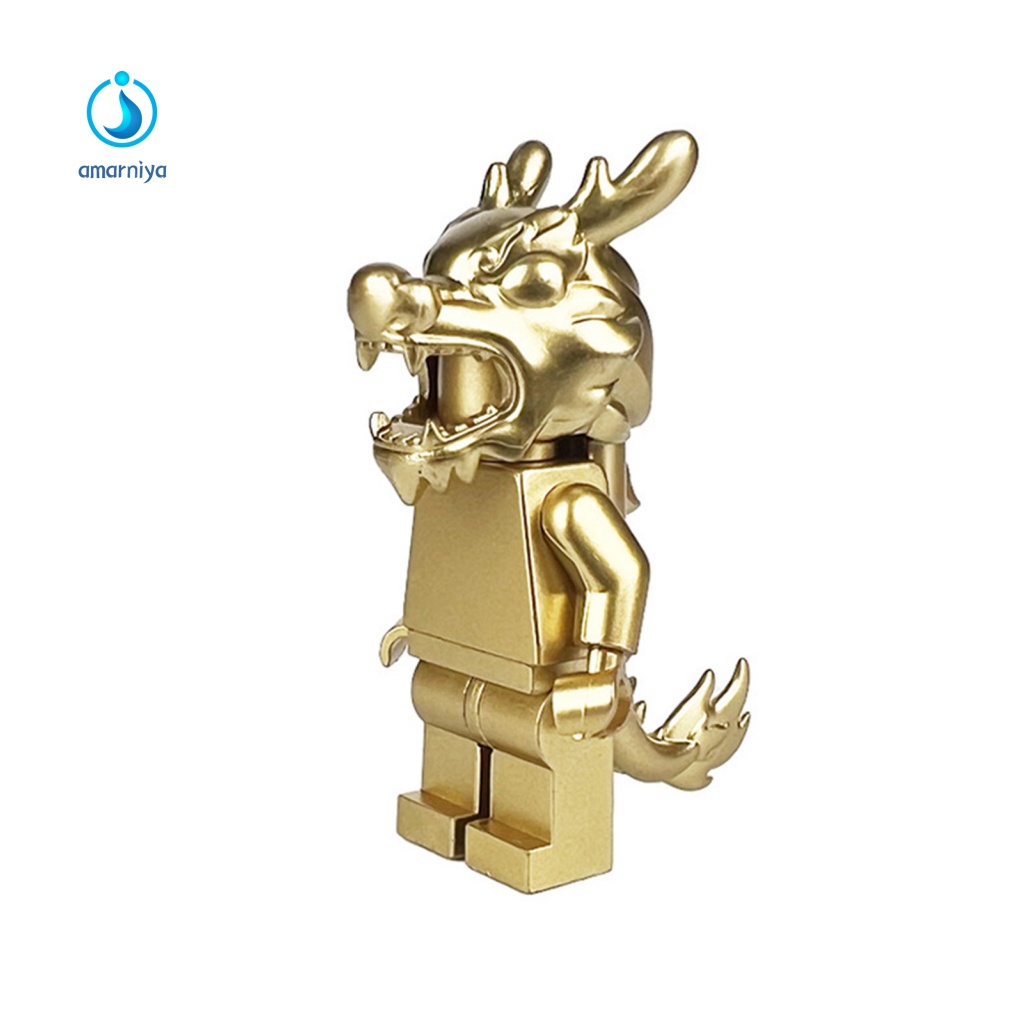 Mô Hình Đồ Chơi Lắp Ráp Nhân Vật Người Rồng Mini Trong Phim Năm Mới Dùng Làm Quà Tặng