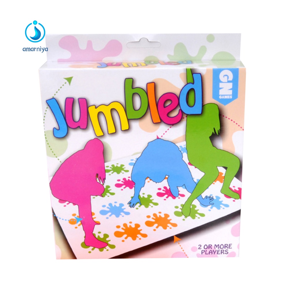 1 Bộ Thảm Chơi Game Xoắn Cơ Thể Dễ Mang Theo Vui Nhộn Cho Gia Đình