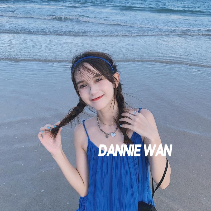 DannieWan  Đầm đầm body váy 2 dây váy thiết kế  Chic Korean Style Phong cách Beautiful A22M14M 36Z230909