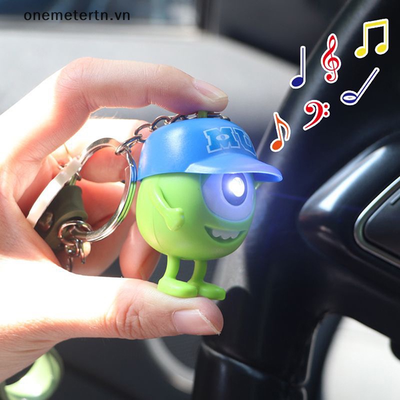 Móc Khóa Hình Nhân Vật Hoạt Hình Anime onemetertn Đội Mũ Lớn Có Đèn LED Và Âm Thanh