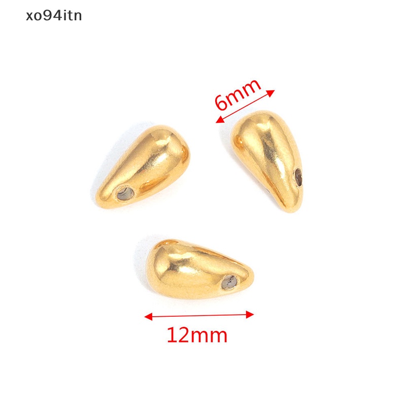 Mặt Vòng cổ / Bông Tai Hình Giọt Nước Bằng Thép Không Gỉ DIY