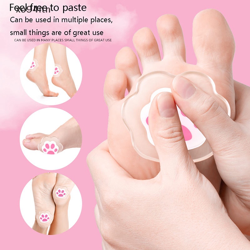 1 Cặp Đệm Lót Giày Cao Gót Hình Dấu Chân Mèo Chống Trượt Giảm Đau