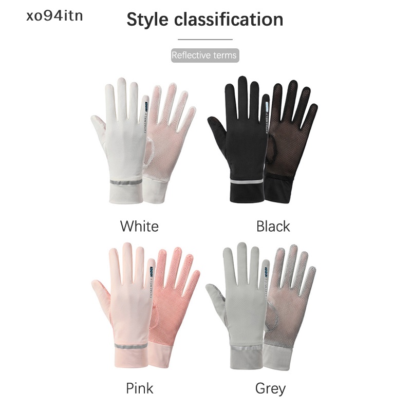 Găng Tay Lưới Lụa Lạnh Mỏng Chống Tia UV Thời Trang Mùa Hè Cho Nữ