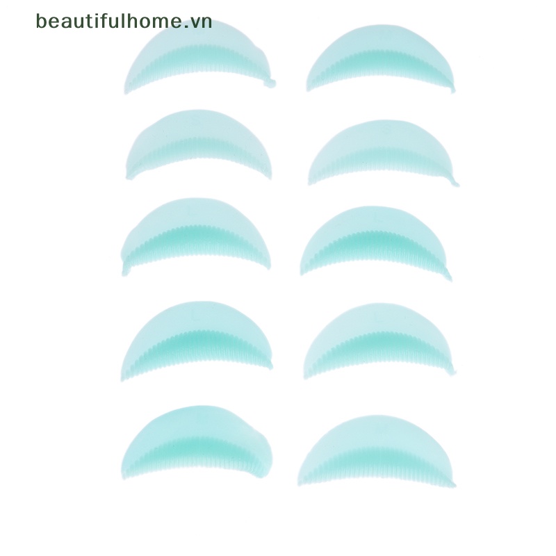 Set 5 Cặp Đệm Silicone Hỗ Trợ Uốn Cong Lông Mi