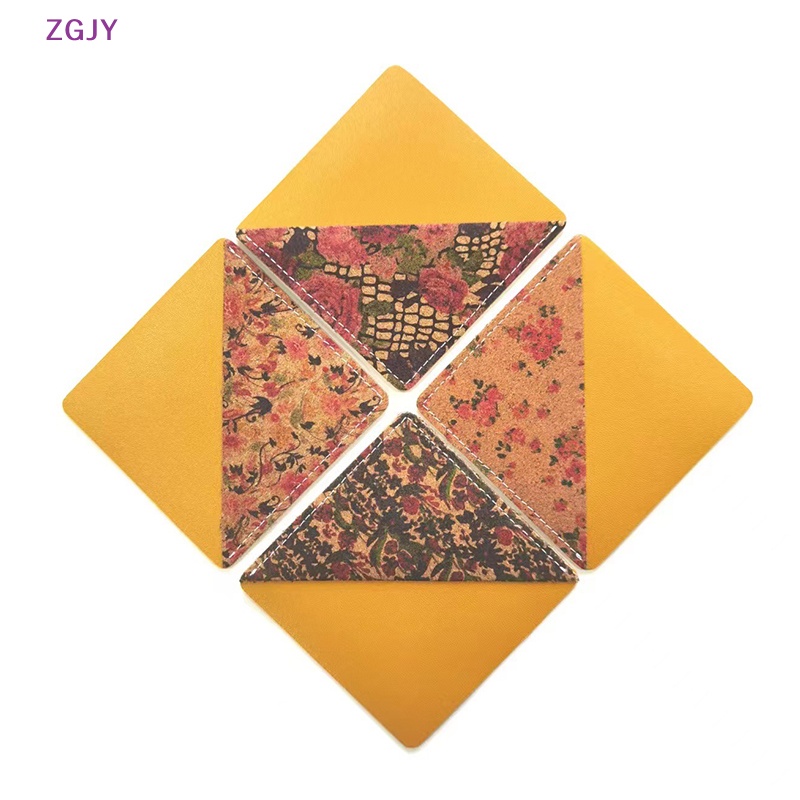 Thẻ Đánh Dấu Trang Sách Bằng Da Họa Tiết Hoa ZGJY Mới