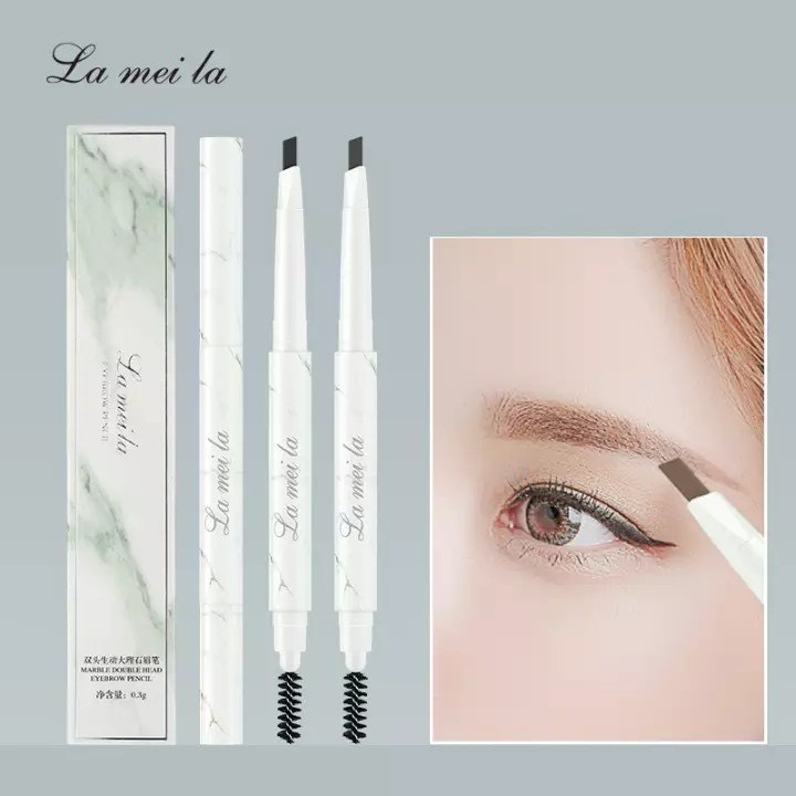 Chì Kẻ Mày 2 Đầu Lameila Eyebrow Pencil Vân Đá