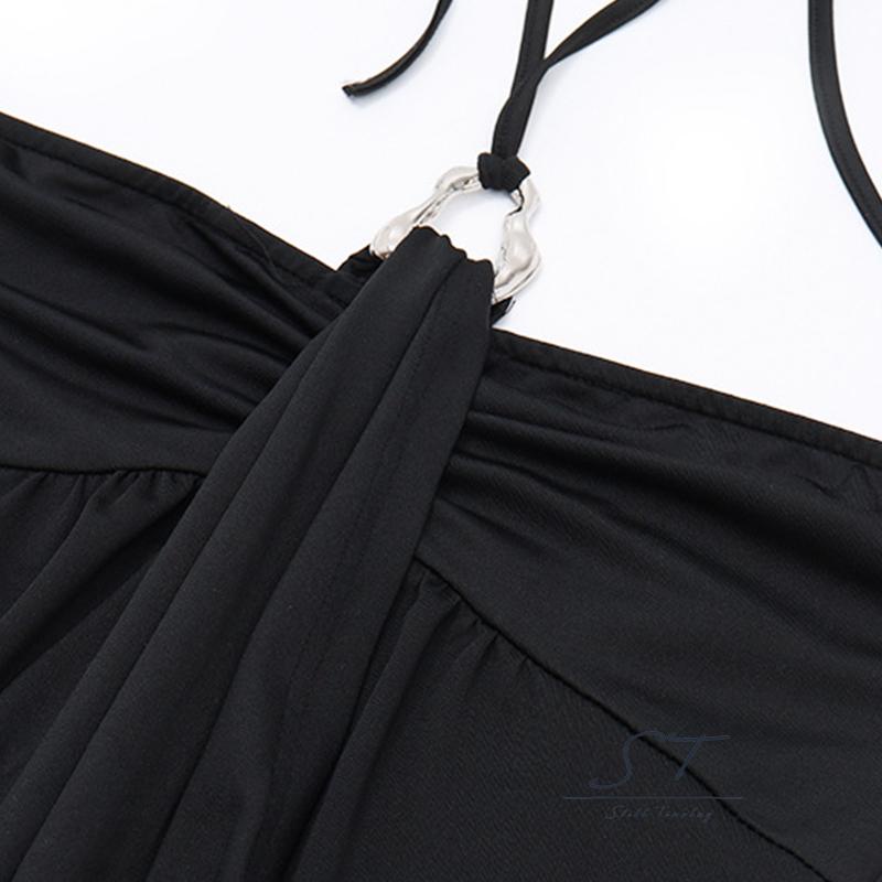 Đầm Midi Hai Dây CY03 Thời Trang Mùa Hè Cho Nữ