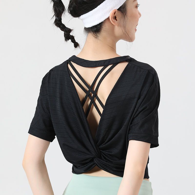 Áo Thun Thể Thao Tay Ngắn Dáng Rộng Khô Thoáng Nhanh Thời Trang Mùa Hè Cho Nữ