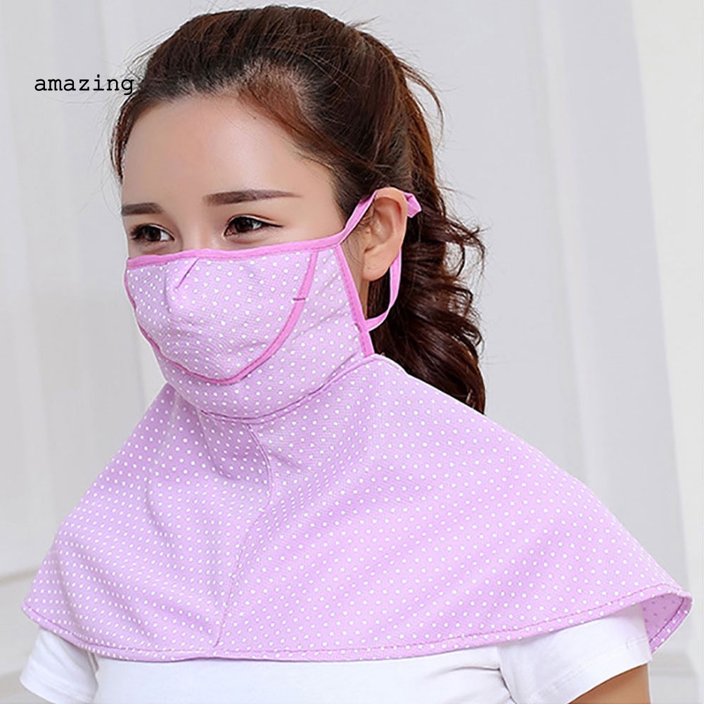 Khẩu Trang Chống Nắng Thoáng Khí Bảo Vệ Cổ Dùng Khi Đi Xe Đạp Ngoài Trời