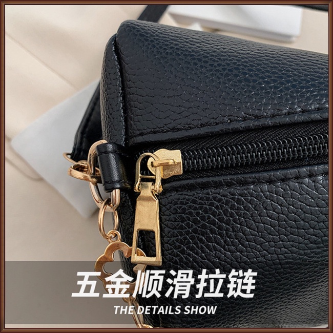 Túi Đeo Chéo Da Pu Họa Tiết Trái Vải Chống Rỉ Sét Thoải Mái Thời Trang Cho Nữ