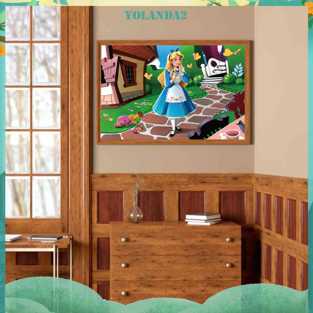 Bộ Tranh Đính Đá 5D Họa Tiết Hoạt Hình Độc Đáo DIY Dùng Trang Trí Nhà Cửa