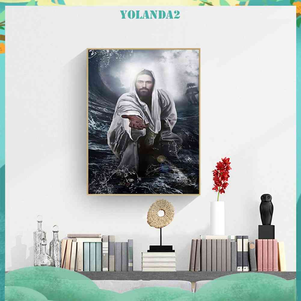 Tranh Đính Đá Kim Cương Toàn Bộ 5D DIY Hình Vẽ Người Đàn Ông Trang Trí Nhà Cửa