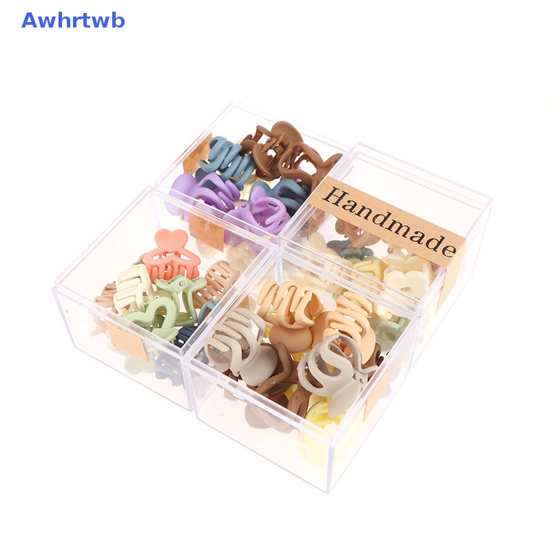 Set 10 Kẹp Tóc Càng Cua Nhựa Nhám 3cm Kiểu Dáng Hình Học Mới