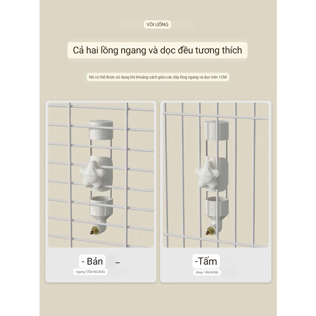 Bình Nước Cho Vẹt Bình Nước Cho Sóc Cảnh Bình Nước Cho Chuột Hamster Bình Nước Tự Động Cho Thỏ Vòi Uống Tự Động Cho Thỏ