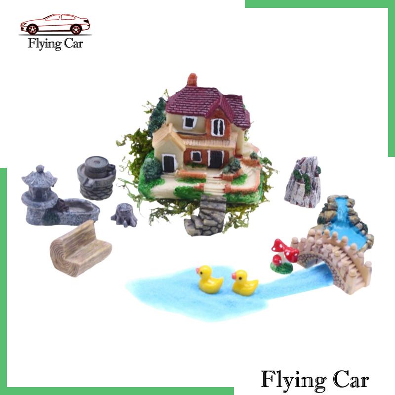 Bộ Mô Hình Villa Tỉ Lệ 1 / 12 Để Bàn Trang Trí DIY