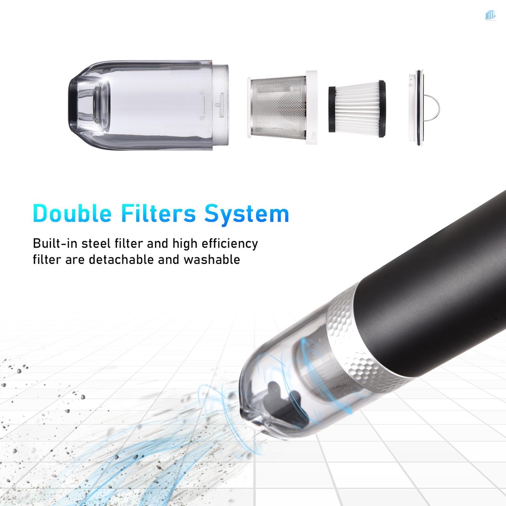 Máy Hút Bụi Chân Không 450Pa 2 Trong 1 Cầm Tay Chuyên Dụng Cho Xe Hơi (S2Vn) 450Pa 2 Trong 1