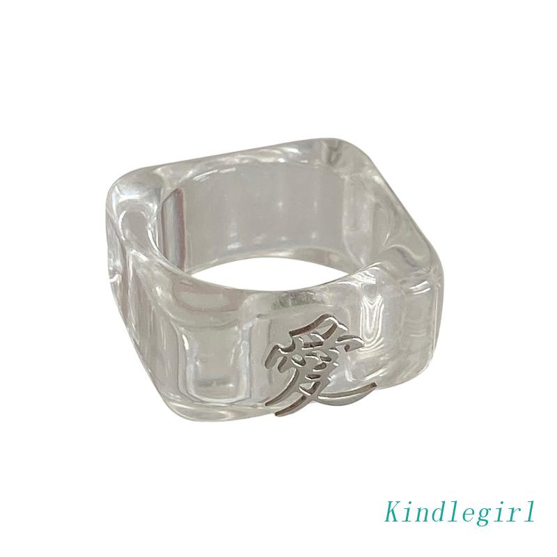 Nhẫn Đeo Tay Khắc Chữ KING / Trung Hoa Độc Đáo Thời Trang Cho Nam Và Nữ