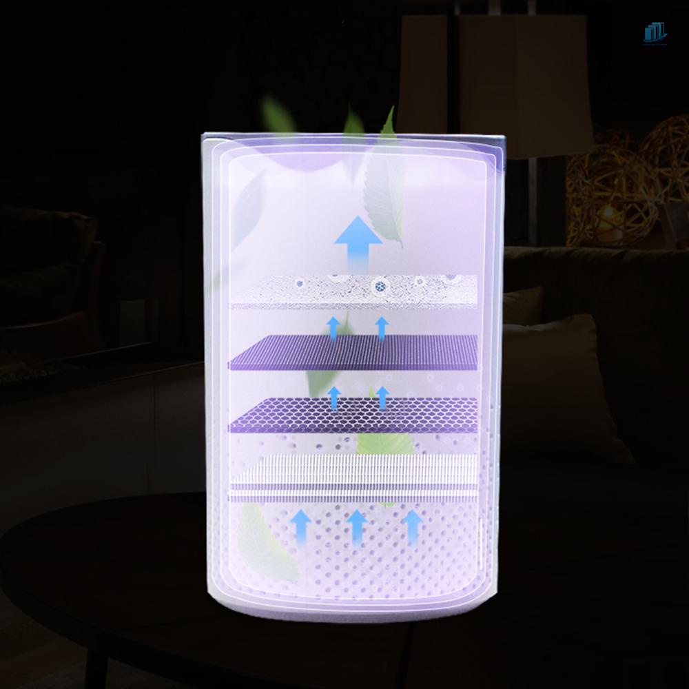 Máy Lọc Không Khí UV 5 Lớp USB Để Bàn Làm Sạch Không Khí Cho Nhà Ở / Văn Phòng / Xe Hơi / Tủ Quần Áo