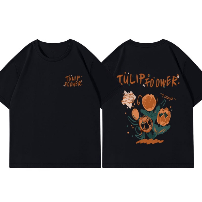 Áo Thun Unisex 100% Cotton Nguyên Chất Ngắn Tay Phong Cách Hàn Quốc Mới NRVP 2023