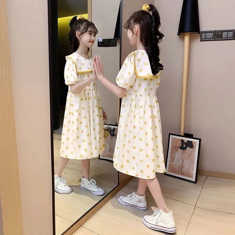 Đầm Công Chúa Mùa Hè Dáng Dài Thời Trang Hàn Quốc Cho Bé Gái Từ 3-4 - 5-6 - 7-8 - 9-10 - 11-12 - 13-14 Tuổi 2023 Mới Đầm Hai Dây Thiết Kế Đơn Giản Thời Trang Cho Nữ