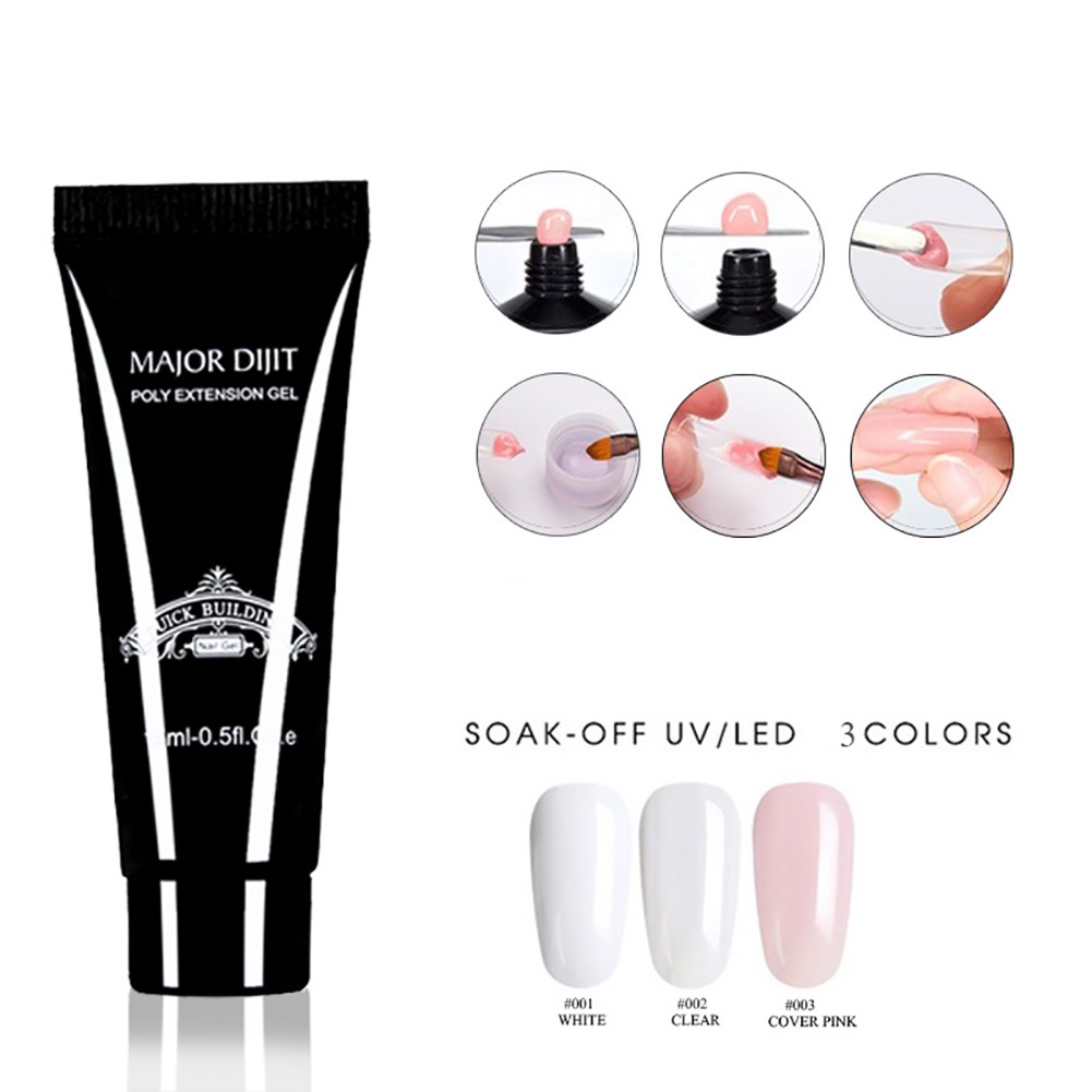 Bộ 4 Dụng Cụ Nối Dài Móng Tay Có Đèn LED UV