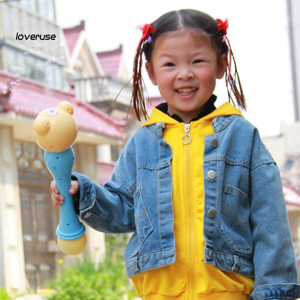 / Lo / Đồ Chơi Que Thổi Bong Bóng Hình Động Vật Đáng Yêu Dành Cho Trẻ Em