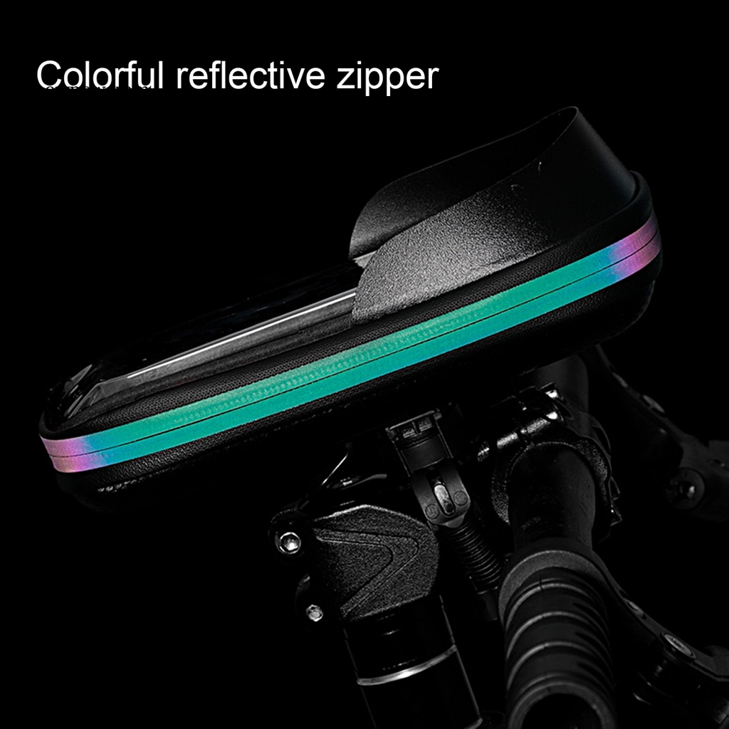 1 Bộ Túi Đựng Điện Thoại Đa Hướng Gắn Tay Lái Xe Đạp Có Thể Chạm Màn Hình Cảm Ứng