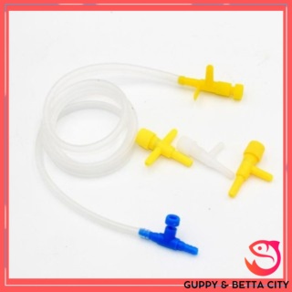 Van chia sủi oxy nhựa cắm bể