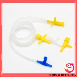 Van chia sủi oxy nhựa cắm bể
