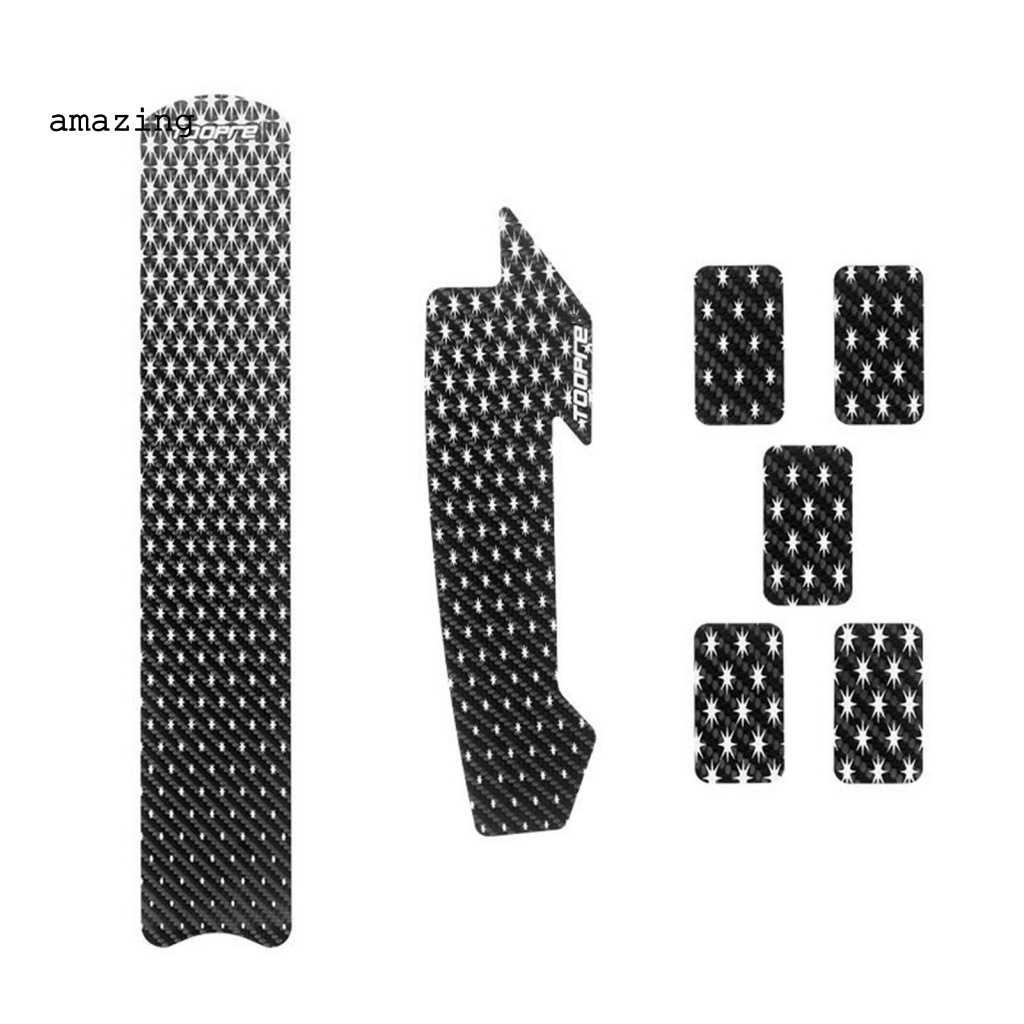 1 Bộ Miếng Dán Dây Xích Xe Đạp Bằng Da Giả Chống Trầy Xước Dễ Lắp Đặt
