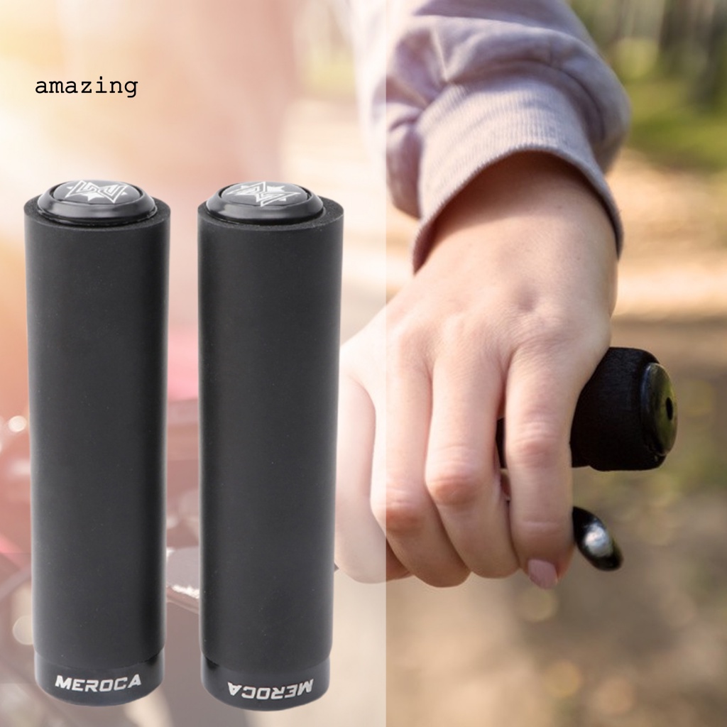 1 Cặp Vỏ Bọc Tay Lái Xe Đạp Bằng Silicone Dày Dặn