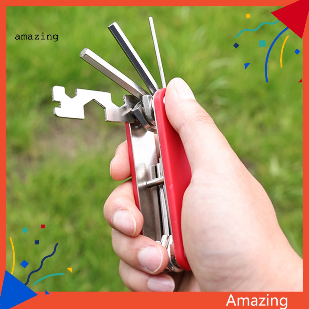 Bộ Dụng Cụ Sửa Chữa Xe Đạp Leo Núi 13 Trong 1 Có Thể Gấp Gọn Tiện Dụng