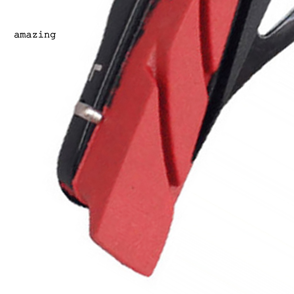 1 Cặp Má Phanh Xe Đạp Chữ V Màu Đỏ Đen Không Ồn