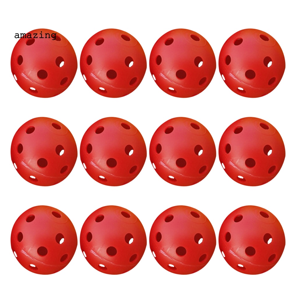 Set 12 Quả Bóng Golf Rỗng Luyện Tập Trong Nhà / Ngoài Trời Dành Cho Nam Và Nữ