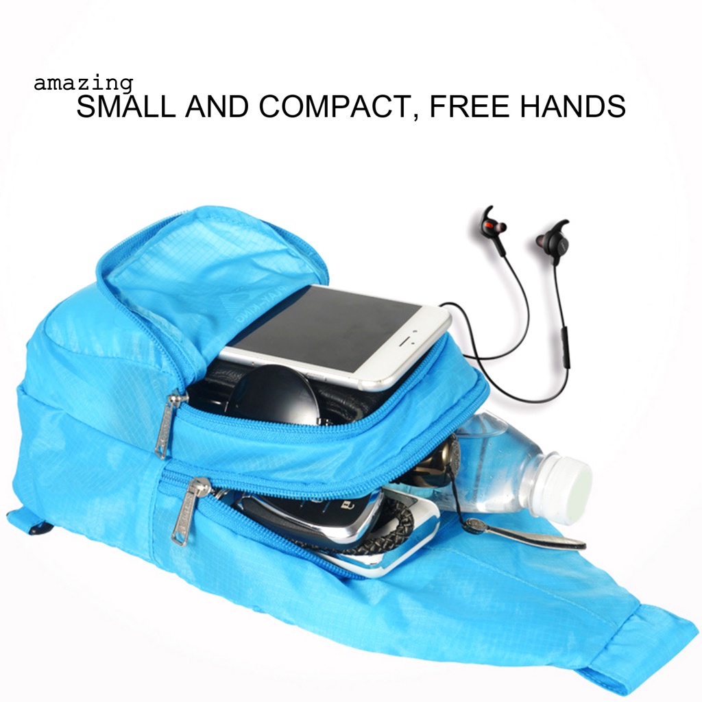 Túi Đeo Chéo Ngực Bằng Polyester Siêu Nhẹ Chống Thấm Nước Thời Trang Cho Nữ