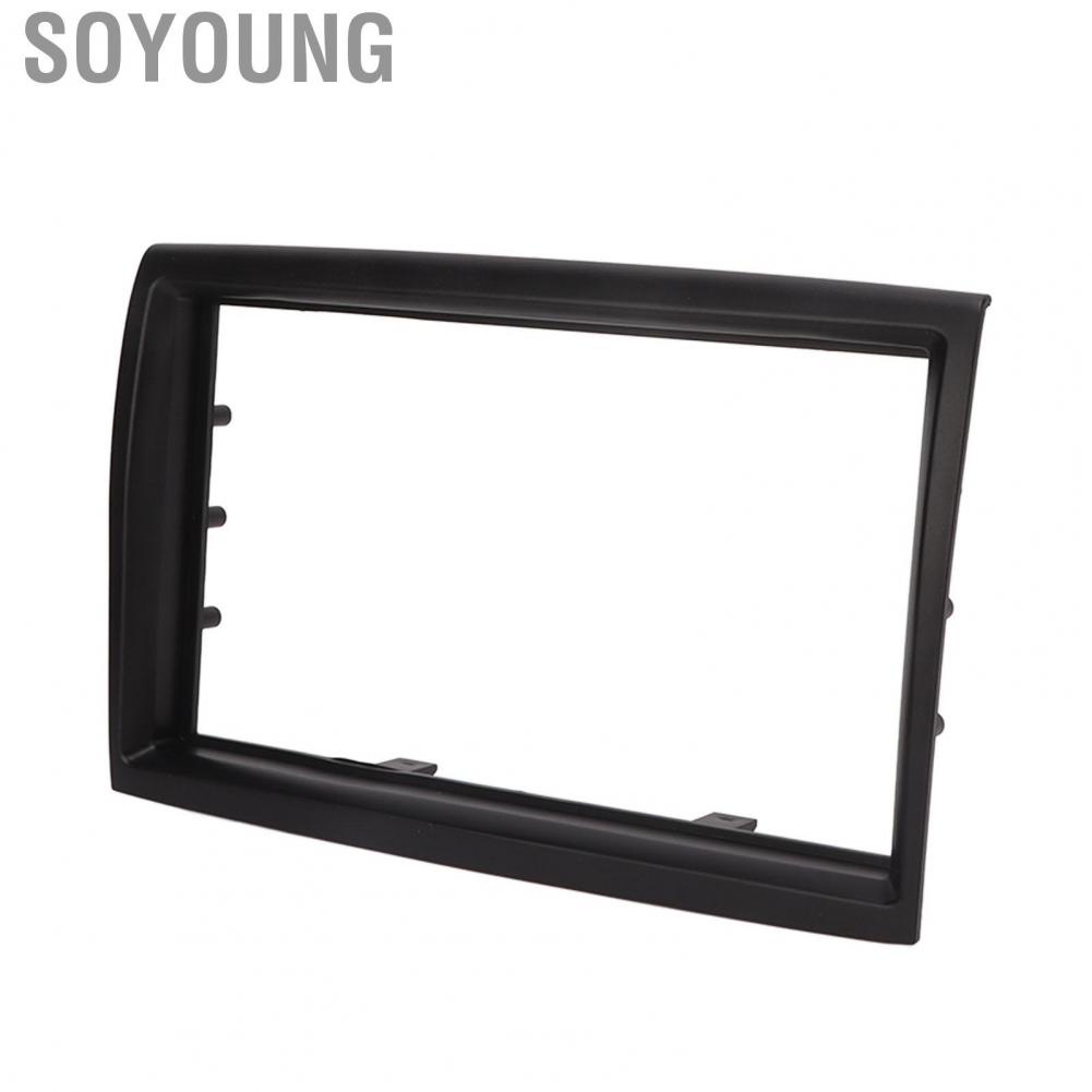 Soyoung Fascia Frame 2 Din High Accuracy ABS Plastic Abrasion Resistant Stereo for Auto