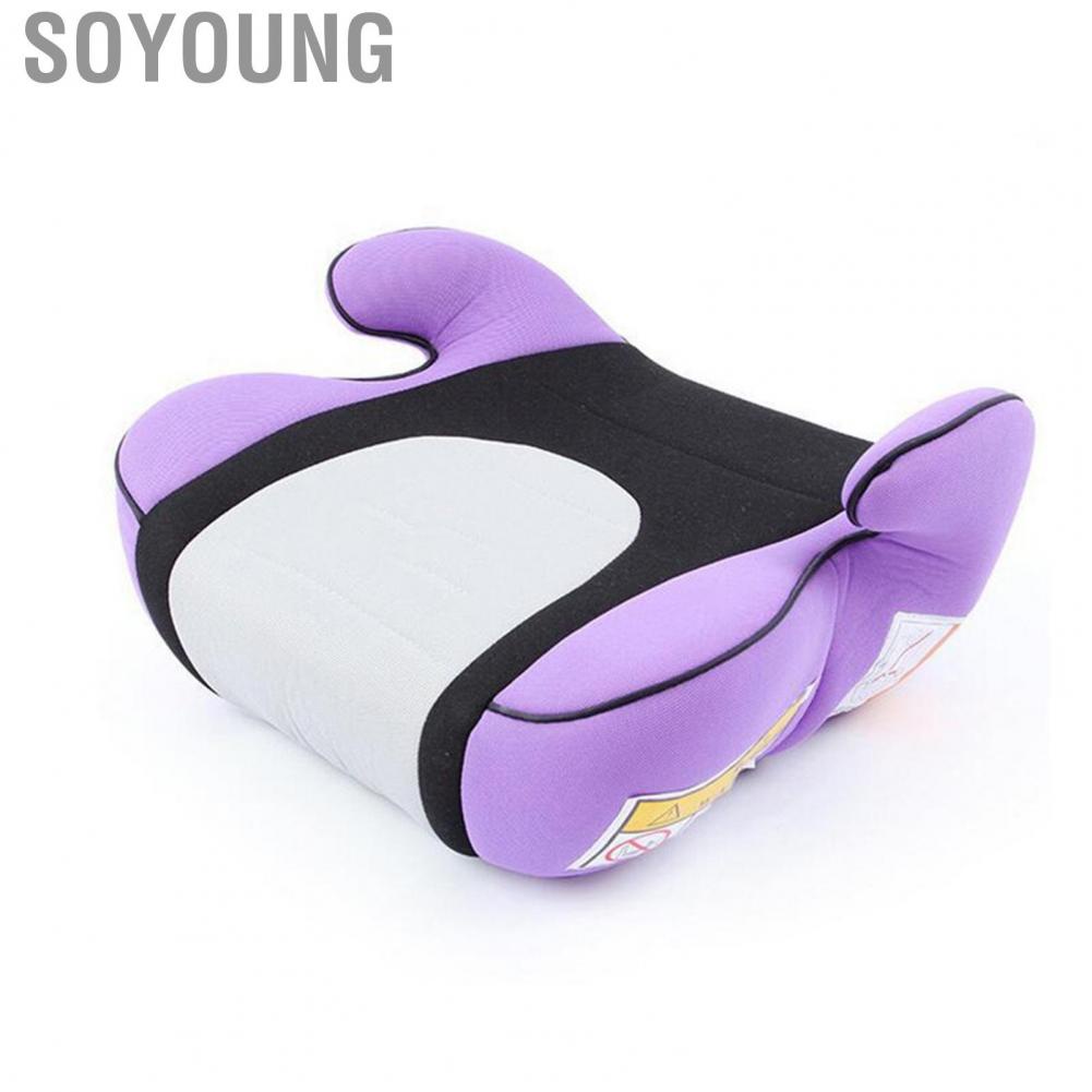 Soyoung Child Safety Seat Heightening Cushion Comfortable Breathable Car Interior Replacement for 3‑12 Years Old