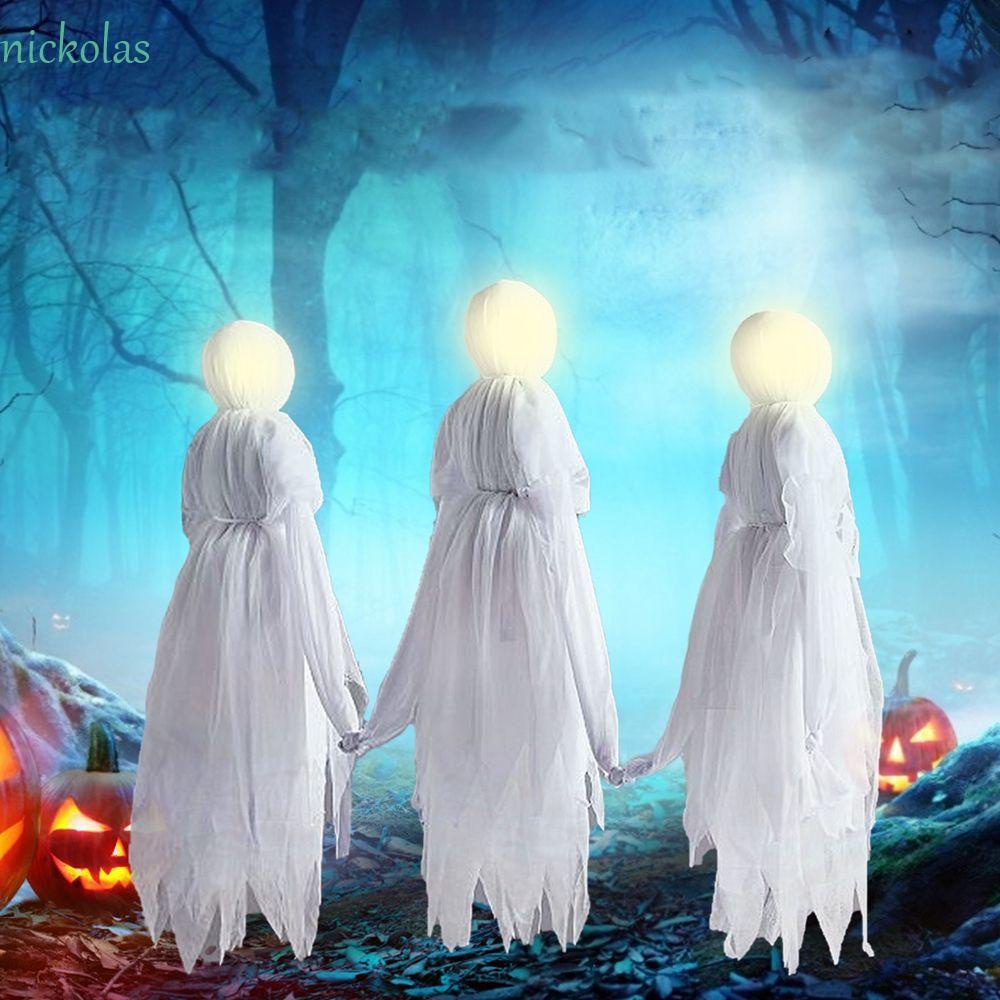 Nickolas Hình Ma Cầm Tay Có Thể Treo Phát Sáng Đầy Màu Sắc Trang Trí Phong Cảnh Sân Vườn