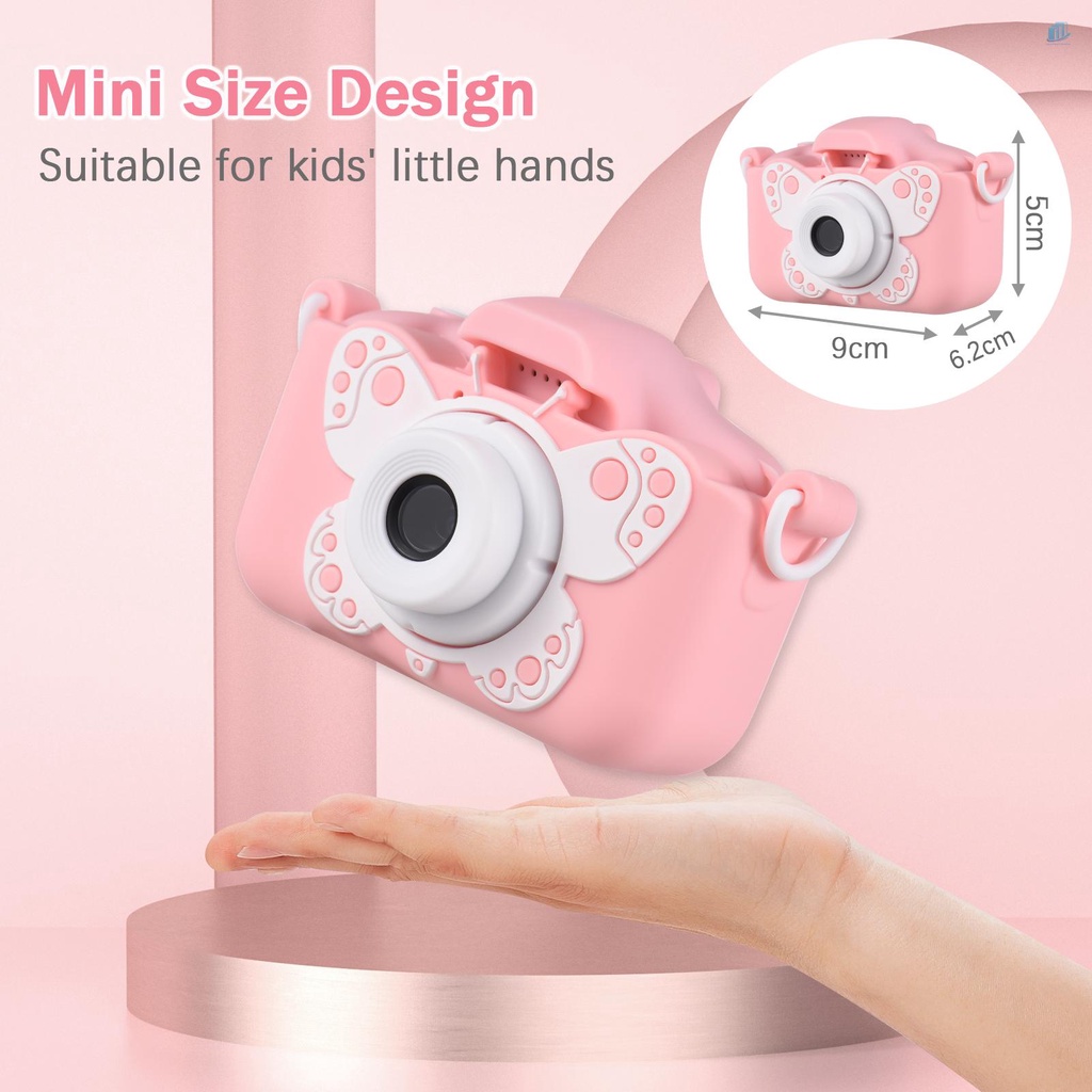 Camera Kỹ Thuật Số X7 Mini 1080P Màn Hình Kép 20MP 2.0 Inch IPS Tích Hợp Pin 32GB Dễ Thương Cho Trẻ Em