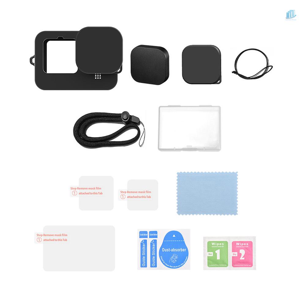 Bộ Khung Bảo Vệ Máy Ảnh Thể Thao Andoer + Kính Cường Lực + Vỏ Bảo Vệ Ống Kính Thay Thế Chuyên Dụng Cho smartwatchinone Andoer 10 9