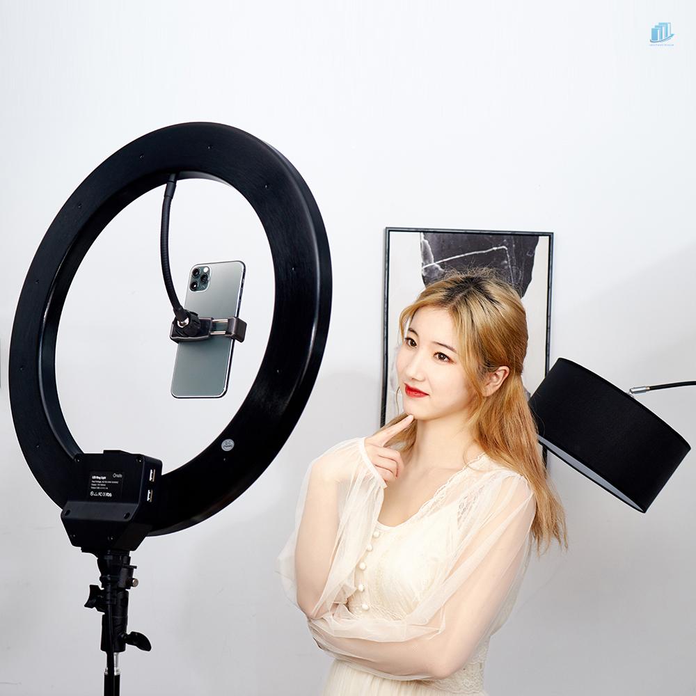 Đèn LED Hình Tròn ORSDA ORB-18T 18 Inch Cổng Sạc USB Kép 3200K-6500K 45W Có Giá Đỡ Linh Hoạt Cho Điện Thoại