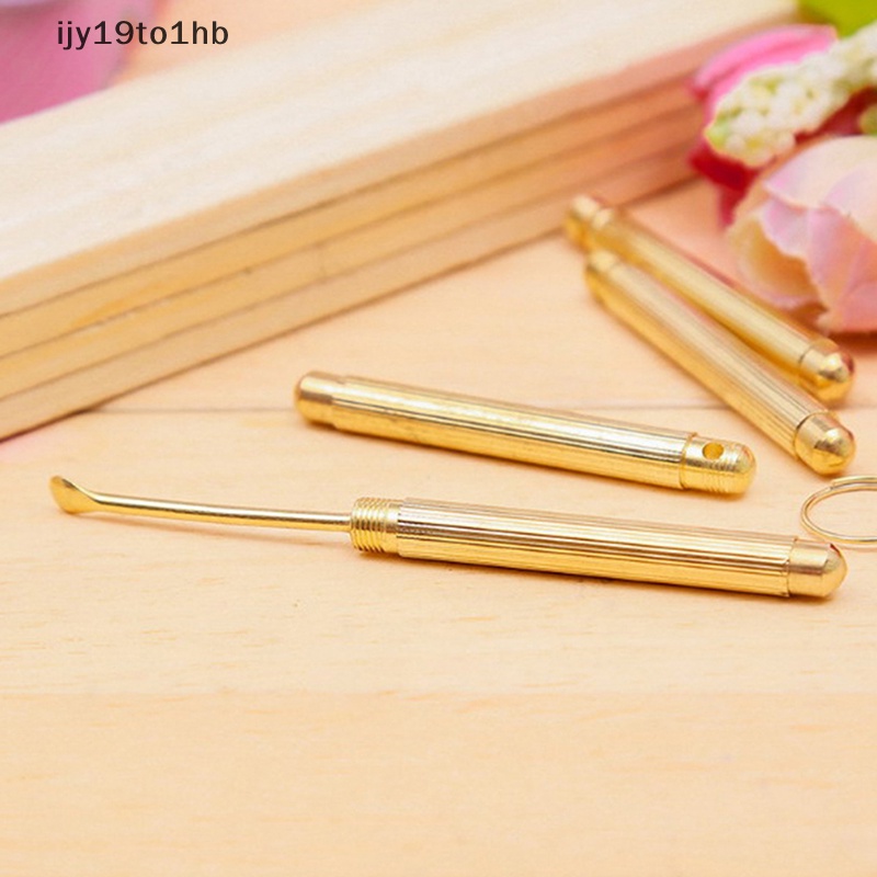 Gấp loại vàng ráy tai sạch hơn ráy tai sáp loại bỏ công cụ Tai muỗng kèm theo mới