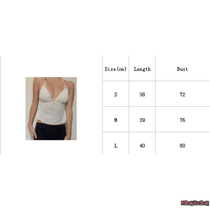 Áo Croptop Không Tay Cổ Chữ V Phối Ren Hở Lưng Cho Nữ