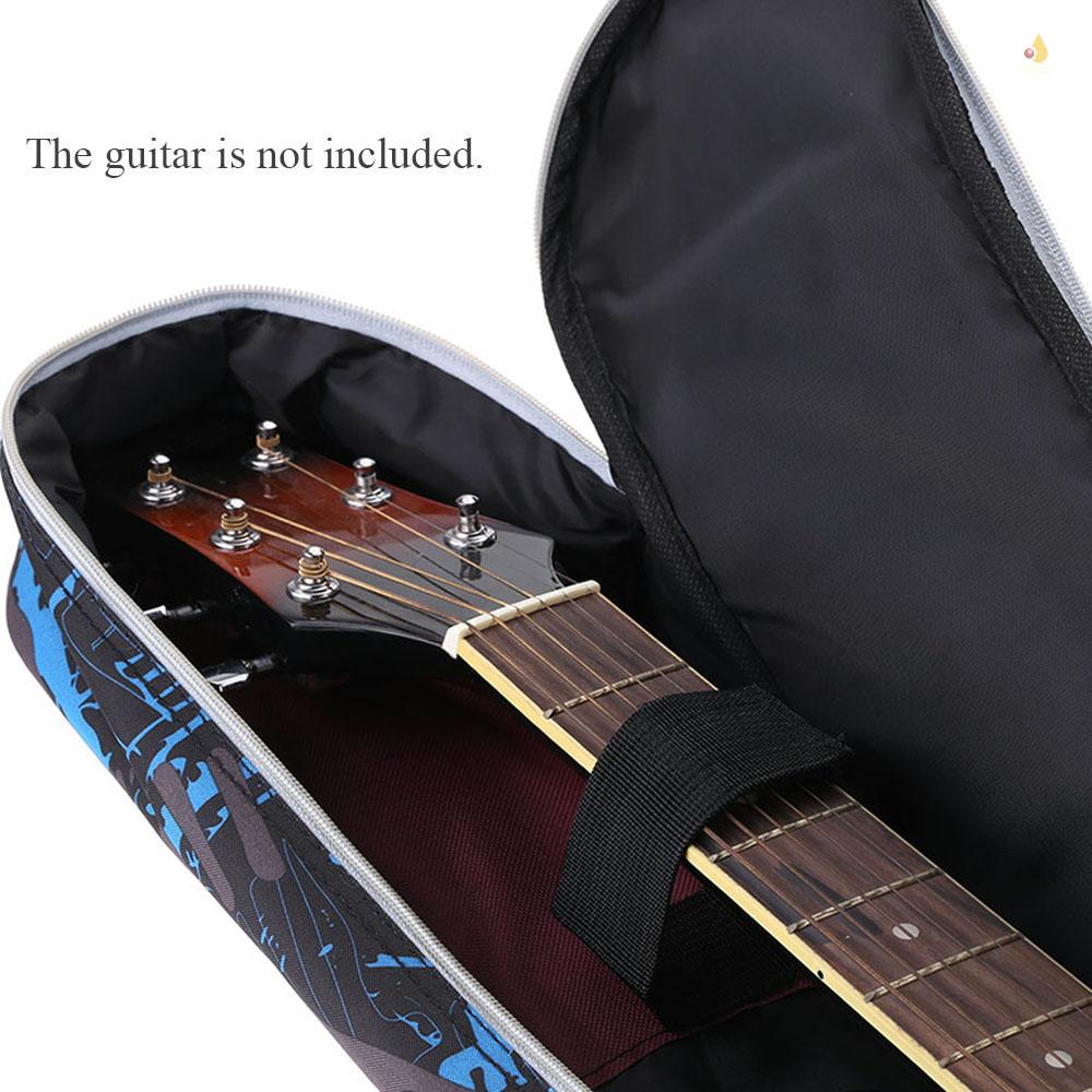 Mynice Túi Đựng Đàn Guitar 41Inch 600D Bằng Vải Oxford Không Thấm Nước Thêu Họa Tiết Màu Xanh Rằn Ri