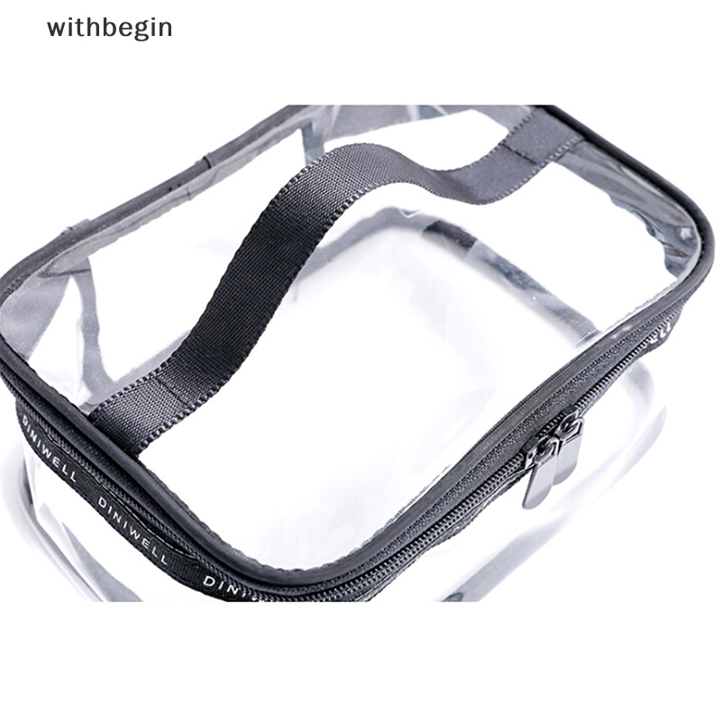 Túi Đựng Mỹ Phẩm / Đồ Vệ Sinh Cá Nhân Bằng PVC Trong Suốt Có Khóa Kéo Tiện Dụng Mang Theo Du