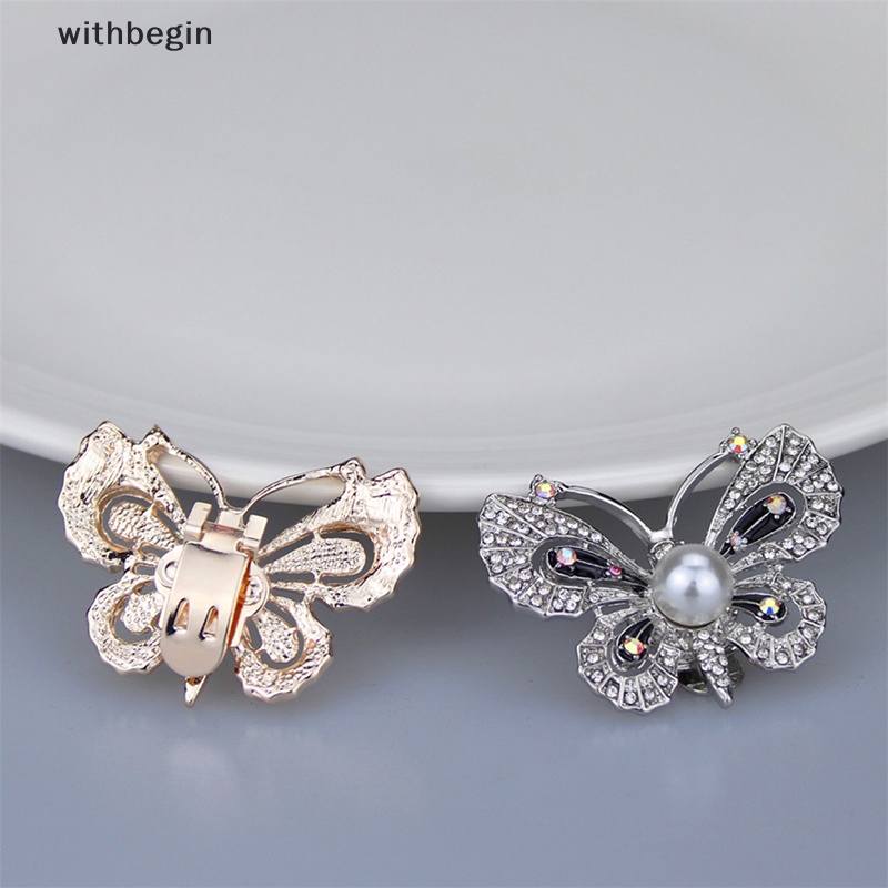Kẹp Khóa Giày Hình Bướm Đính Đá Trang Trí Thanh Lịch Dành Cho Bạn Nữ